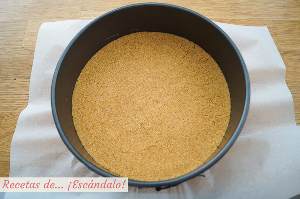Base de galletas para tarta de queso