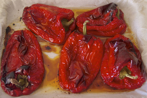 Receta de pimientos asados al horno