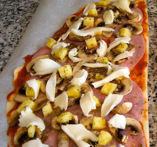 Pizza hawaiana