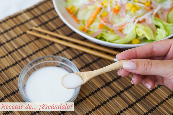 Receta de salsa de la ensalada china