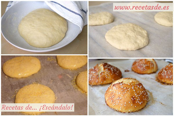 Receta de pan de hamburguesa casero