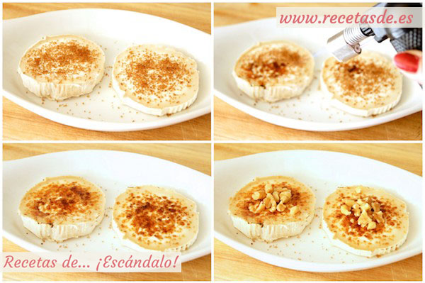 Cómo hacer queso de cabra con cebolla caramelizada y nueces