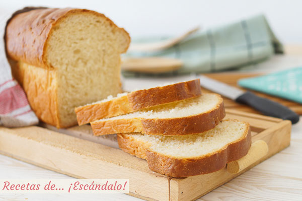 Receta de pan de molde casero y facil