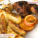 Contramuslos de pollo a la naranja asados