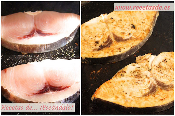 Cómo hacer emperador a la plancha con salsa verde