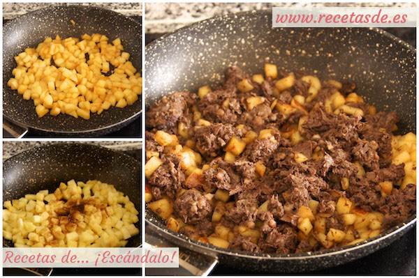 Receta de empanadillas de morcilla y manzana con Pedro Ximénez