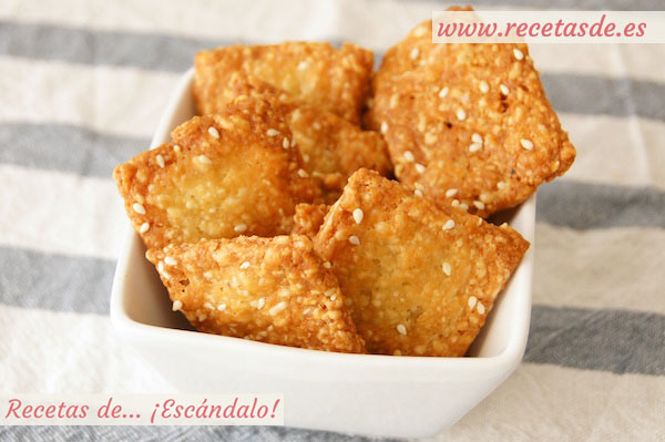 Receta de galletas saladas de mantequilla y queso