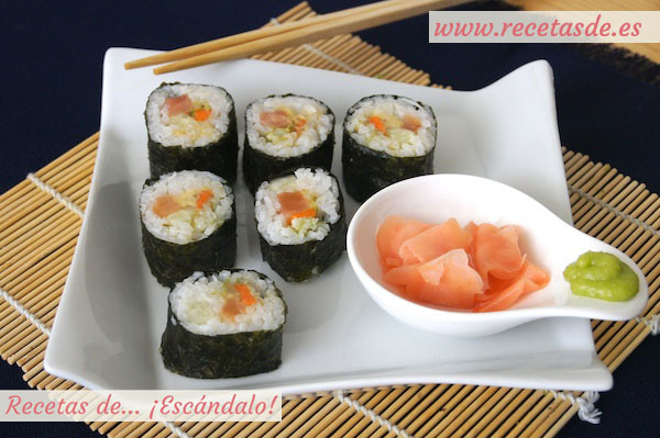 Receta de maki sushi