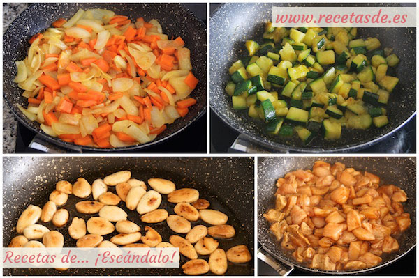 Preparar pollo con almendras al estilo chino