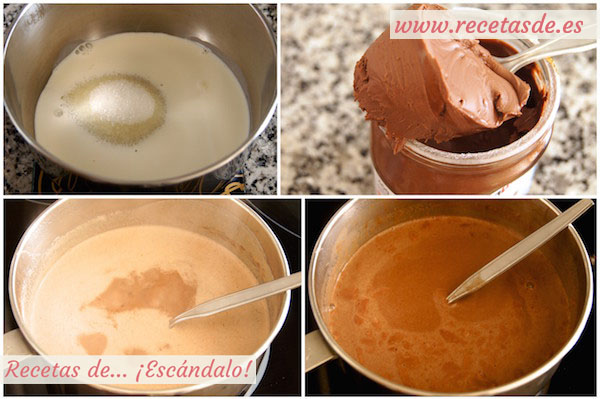 Cómo hacer panacota o panna cotta de Nutella, un postre delicioso