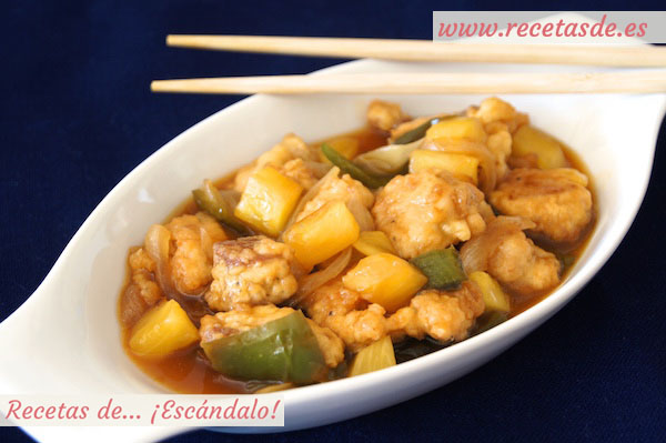 Receta de cerdo agridulce al estilo chino