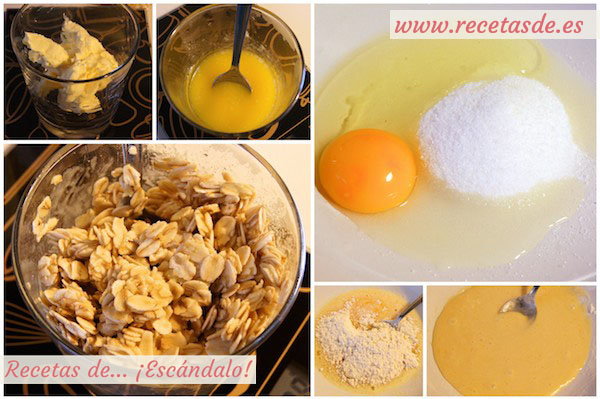 Receta de galletas caseras de avena con arándanos