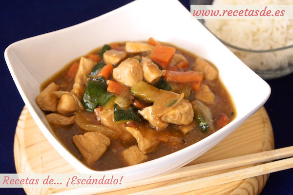Receta de pollo con almendras al estilo chino