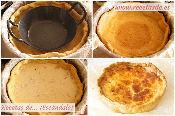 Receta de quiche lorraine, la original, muy fácil