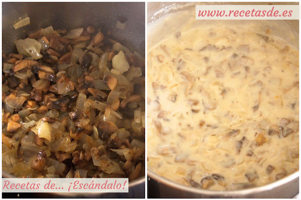 Receta de salsa de champiñones sin nata para carne o pasta
