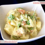 Ensalada alemana de patatas y salmón