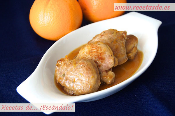 Receta de solomillo de cerdo en salsa a la naranja