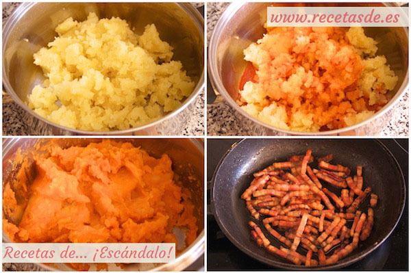 Cómo preparar la receta de patatas revolconas, meneas, machaconas o revueltas