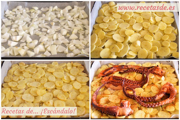 Cómo preparar pulpo al horno con patatas al estilo murciano