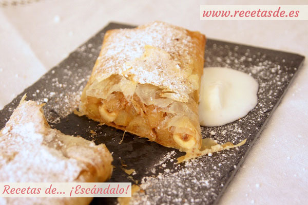 Receta de strudel de manzana fácil tradicional alemana