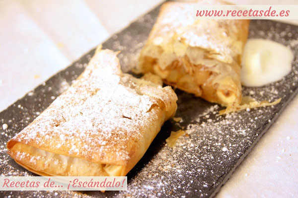 Strudel de manzana fácil. Receta tradicional alemana