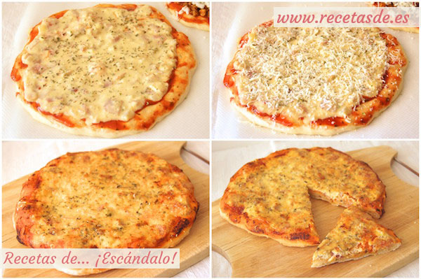 Cómo hacer la receta de pizza carbonara con masa de pizza casera