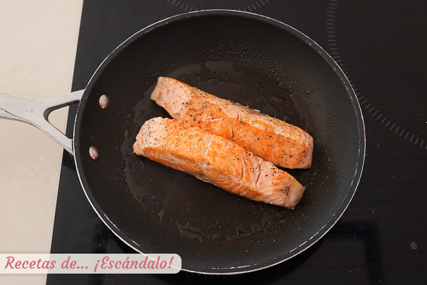 Lomos de salmon a la plancha