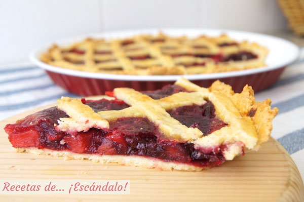 Receta de tarta de cerezas americana o Cherry Pie