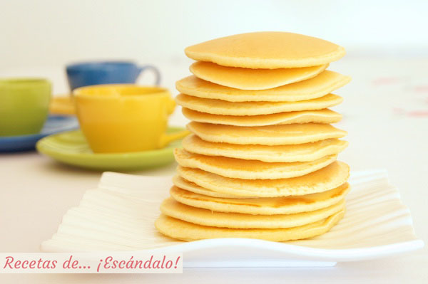 Como hacer tortitas americanas caseras o pancakes, la mejor receta
