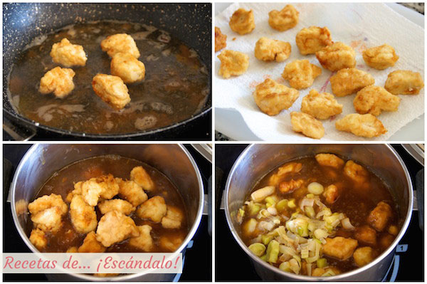 Como hacer la receta de pollo a la naranja al estilo chino con arroz basmati