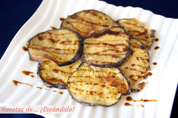 Receta de berenjenas al horno con miel de caña