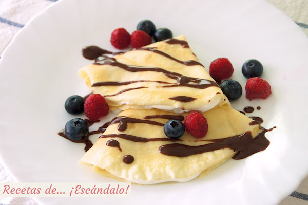 Receta de masa de crepes