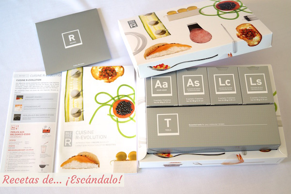 Kit de gastronomia molecular
