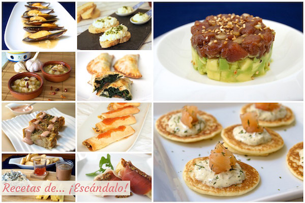 Entrantes, aperitivos y canapes para Navidad, faciles y originales