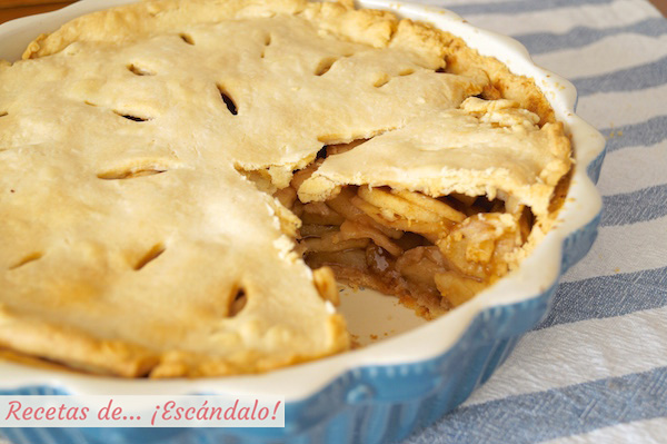 Receta de la tarta de manzana americana apple pie