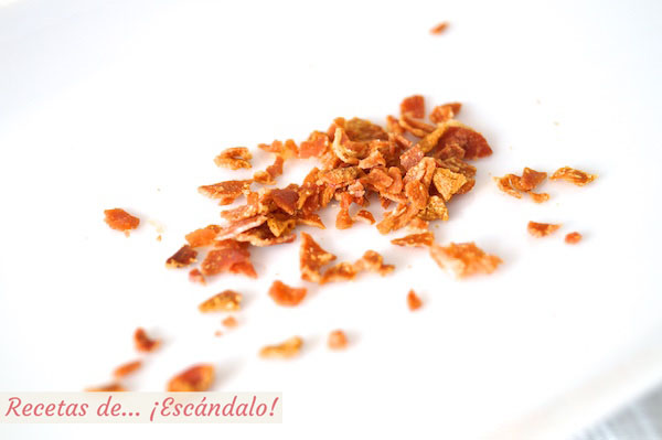 Como hacer crujiente de jamon serrano en el microondas