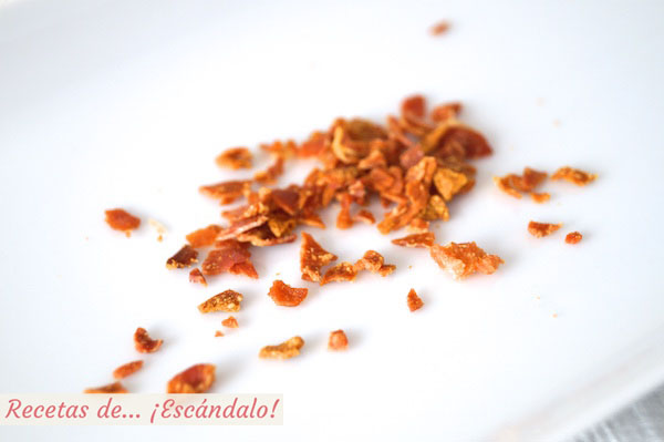 Crujiente de jamon serrano