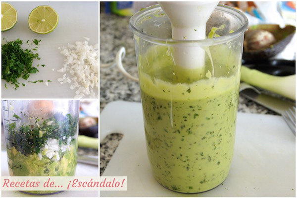 Como preparar salsa verde de aguacate