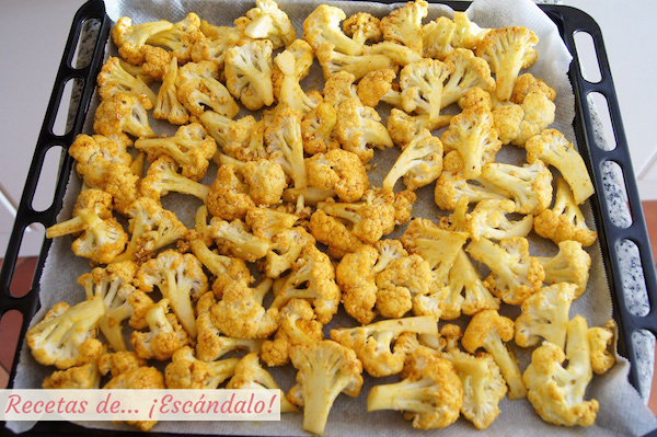 Como hacer coliflor al horno con especias