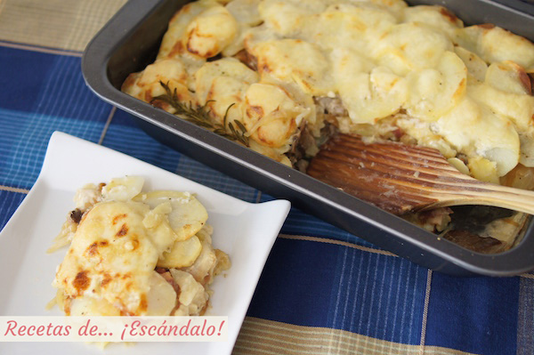 Como hacer patatas al horno gratinadas o tartiflette