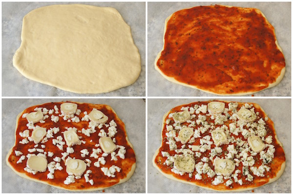 Como hacer pizza 4 quesos con masa de pizza casera