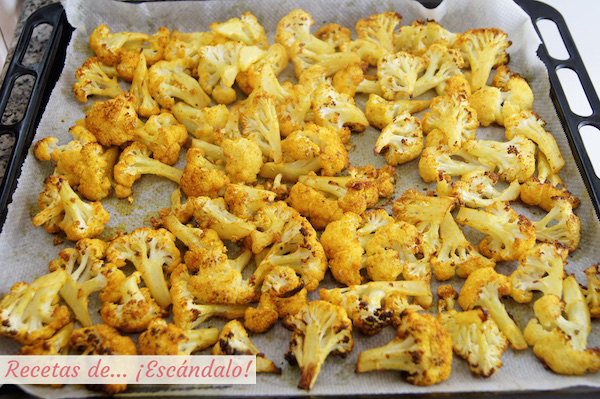 Receta de coliflor al horno