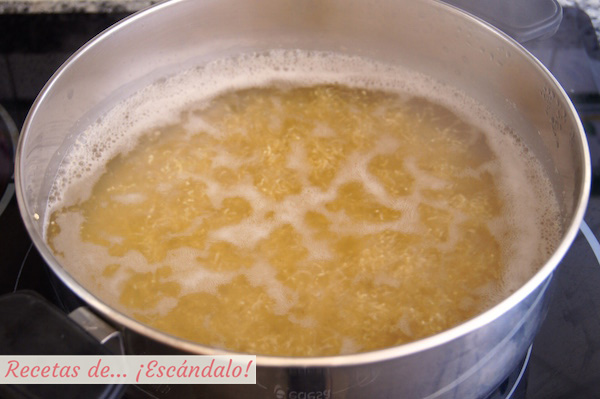 Cociendo quinoa