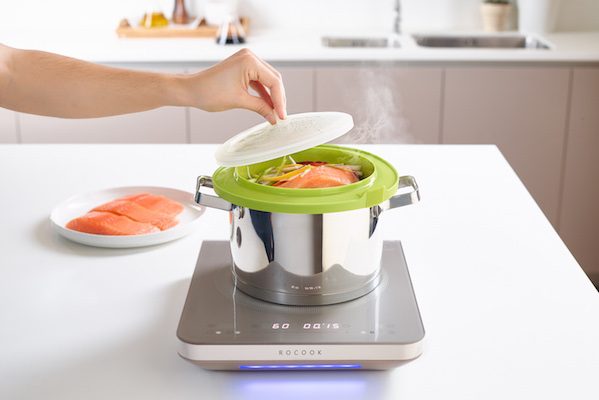 Cocina al vapor con rocook