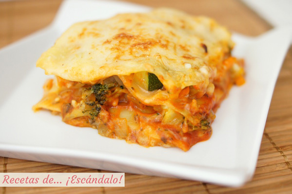 Lasana de verduras, una receta vegetariana y saludable