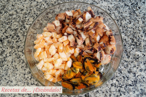 Receta de salpicon de marisco
