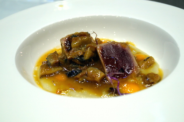 Guiso de atun con topinambo de el posit