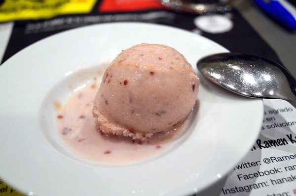 Helado de judias pintas