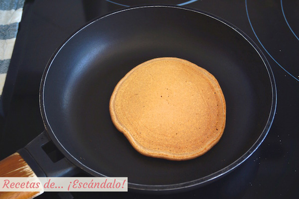 Tortita de avena recien hecha