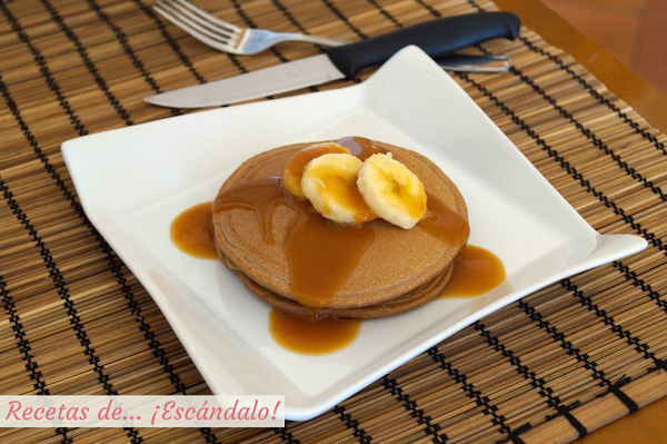 Tortitas de avena caseras y saludables, receta de pancakes muy facil